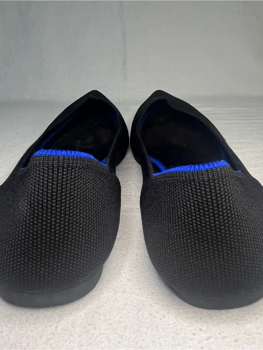 Rothy's the Point II Black Flat Slip On Shoes Size 11.5 - EUC
